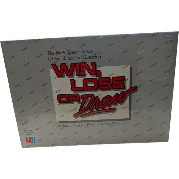 1987 WIN, LOSE or Draw Board Game Original Edition MB Disney VTG Collectible New - Picture 2 of 7